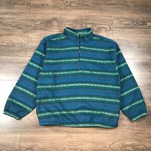 Bike Athletic Company Men’s Vintage 90s 1/4 Pullover Aztec Fleece Sweater Size L